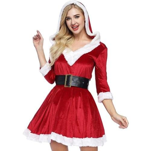 Snailify Mrs Claus Costume Santa Baby Costume Santa Outfit Dress 2 Piece Set Santa Claus Costume For New Year Cosplay