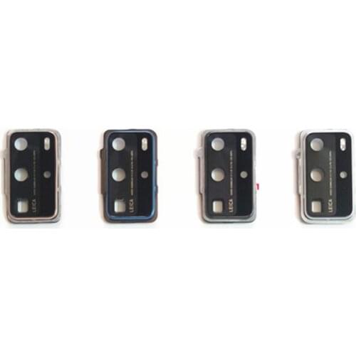 P40Pro For Huawei P40 Pro Camera Lens Glass With Frame Holder Repair Rear Housing Cover Replace Repair Parts