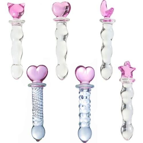 Glass Anal Plug Adult Sex Toys Butt Plug Transparent Glass Anal Sex Toy For Women Vaginal Plug Anal Dildos Butplug Sex Shop