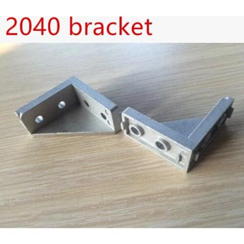 10pcs hole 4.5mm Corner Fitting Angle 20*40 2040 Decorative Brackets Aluminum Profile Accessories L Connector Fasten connector