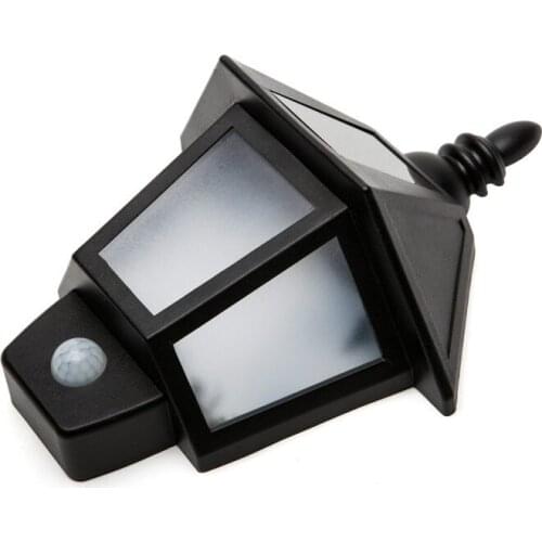 Led outdoor solar lights human body induction hexagonal wall lamp outdoor garden lamp wall light door caplights