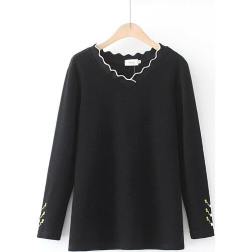 Plus Size XL-5XL Womens Casual Hoodies Large Size Embroidery Autumn Winter Sweatshirts Casual Outerwear