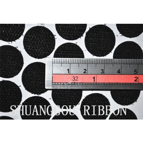 1.8cm Diameters 1000sets , Adhesive coins,Sticky Backing Fastening Dots.self adhesive round hook and loop