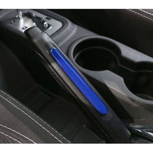 1pcs Auto Inner Handles Hand Parking Brake Cover Trim ABS Sequined Decoration For Jeep Wrangler 2011-2016 Car Styling Covers