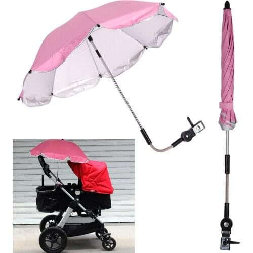 1pc Baby Adjustable Anti-UV Sun Umbrella Folding Parasol Buggy Pushchair Pram Stroller Sun Visor Canopy Cover Accessories