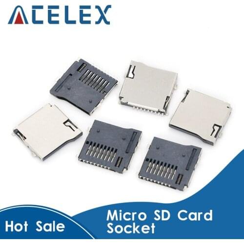 10PCS Push-Push Type TF Micro SD Card Socket Adapter Automatic PCB Connector Y98E