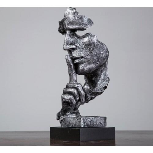 3D Statue Table Decorations Abstract Sculpture Home Decoration Accessories Art Decorative Figurine Office Living Room Decor