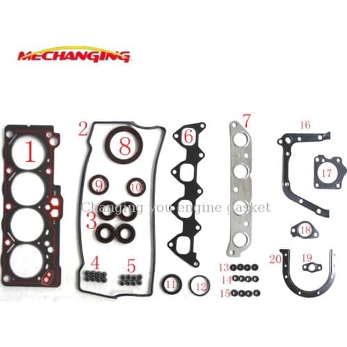 5A 5AFE Engine complete Full gasket set kit for Toyota Corolla/Soluna vios/Sprinter 1498cc 1987-2002