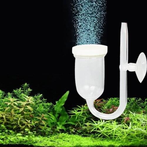 Aquarium Air Bubble Diffuser Fish Tank Bubble Disk Oxygen Increaser Air Refiner Atomizer with Suction Cup