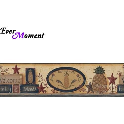 Ever Moment DIY Diamond Painting Cross Stitch Bless Our Home Pineapple Diamond Embroidery Full Mosaic Square Stones ASF819
