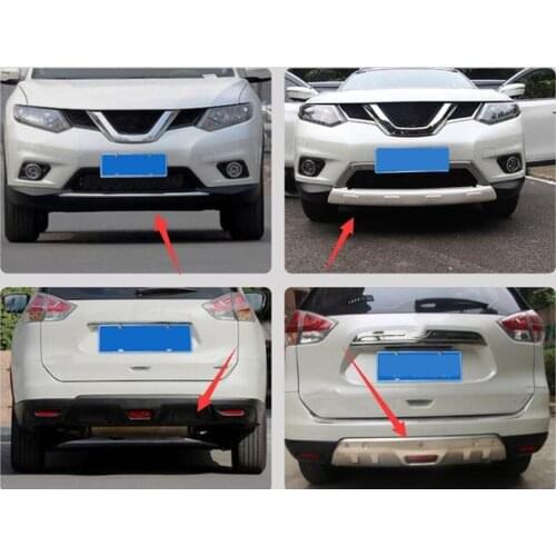 Car Styling For Nissan X-TRAIL X Trail T32 2014 2015 2016 Front And Rear Bumper Protector Guard Skid Plate Sill Covers