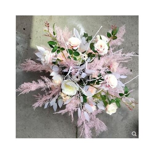 Flower ball wedding T stage decoration flower arrangement forest series embroidered ball rose arrangement new Wedding Guide