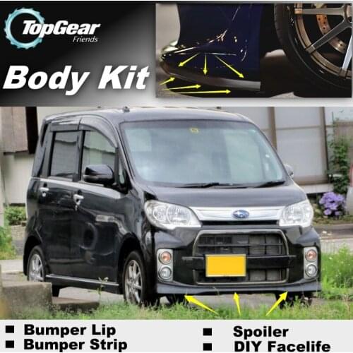 Bumper Lip Deflector Lips For Subaru Lucra 2010~2015 Front Spoiler Skirt For TopGear Fans to Car Tuning / Body Kit / Strip