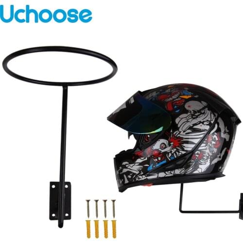 Motorcycle Helmet Holder Hanger Support Aluminum Wall Mounted Hook Rack For Hat Cap Motorcycle Accessories