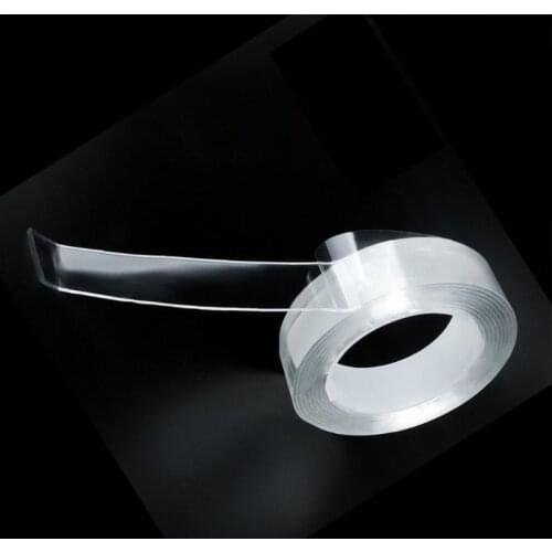 1m Double-sided Grip Tape Traceless Washable Adhesive Tape Nano Invisible Gel