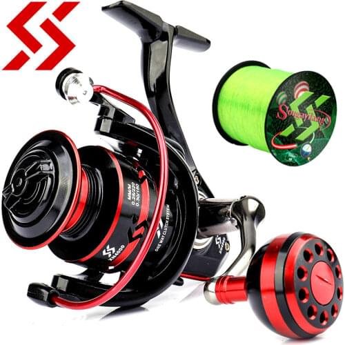Sougayilang 12+1BB Spinning Fishing Reel High Strength Cast Alloy Drive Gear Aluminum Spool Saltwater Freshwater Spinning Reel