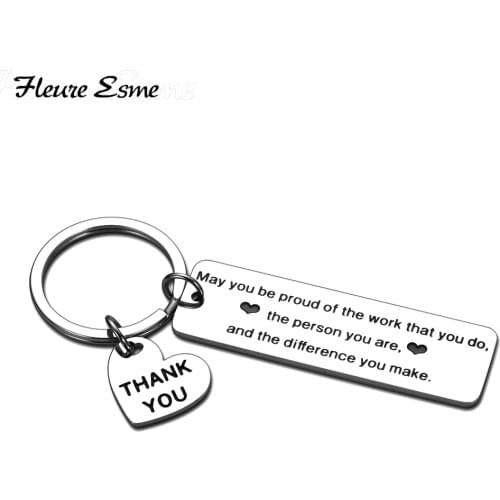 Coworker Leaving Gifts for Colleague Friend Boss Goodbye Farewell Gifts Going Away Thank You Keychain Retirement Gifts for Boss