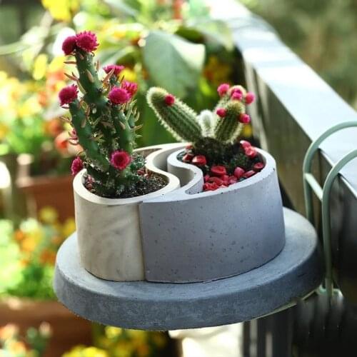 Creative Concrete Pot Silicone Mold Garden Planter Molds Concrete Flower Pot Mold