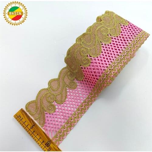Latest Design Vintage Embroidered Trim Accessories Ribbon For Crafts For French Women Dresses Decoration Guipure Lace Materials