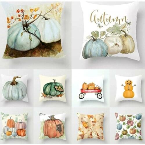 New Pumpkin Halloween Pillows Case Fall Decorative Pillow Case Home Soft Throw Pillow Case Cover