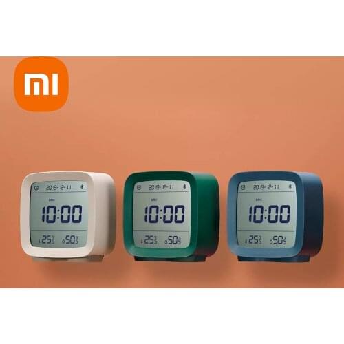 Original XIAOMI Cleargrass Bluetooth Alarm Clock smart Control Temperature Humidity Display LCD Screen Adjustable Nightlight