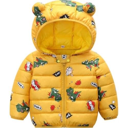 Toddler Baby Girls Coat Winter Kids Jacket Boys Hooded Outerwear Infant Baby Clothes Down Cotton Parkas Childrens Clothing1-6Y
