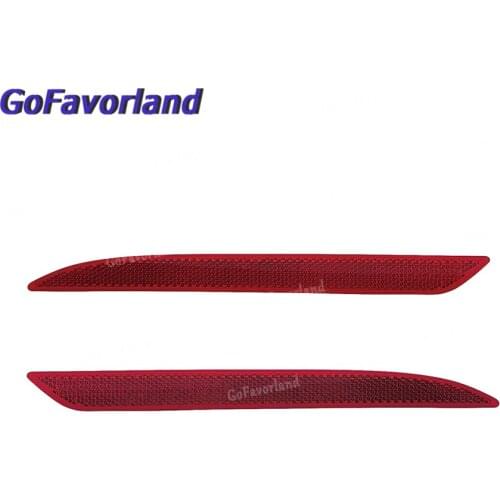 Pair Rear Left Right Side Bumper Reflector Red Light Trim Red Plastic 2228200774 2228200874 For Mercedes Benz S Class W222 AMG