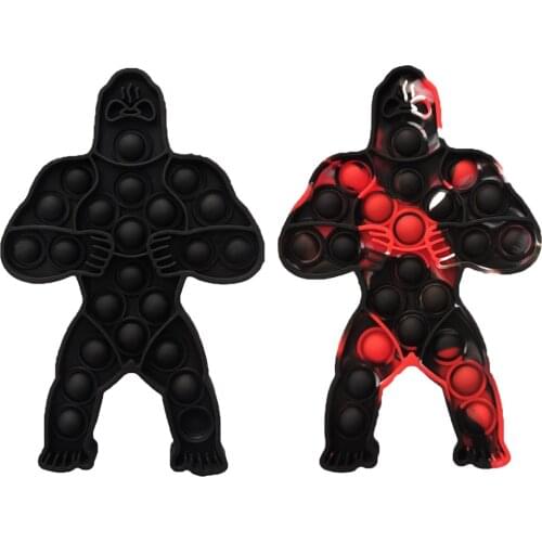 Pop Figure Antistress Fidget Toys The King Kong Model Bubble Sensory Toy Anti Stress Anxiety Cute Antistress Toys for Kids Gift