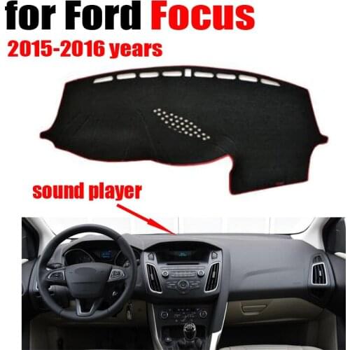 RKAC Car dashboard covers mat for Ford Focus High configuration 2015-2016 Left hand drive dashmat pad dash auto accessories