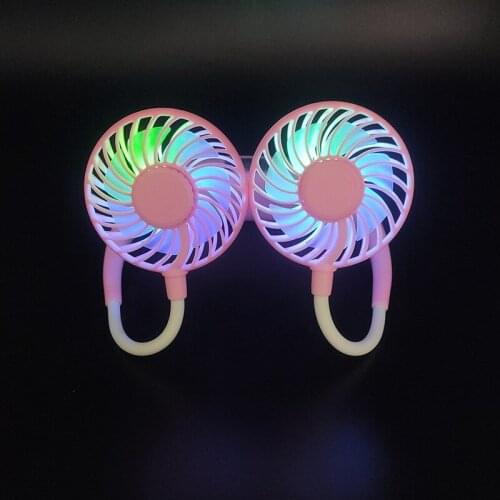 USB rechargeable portable neck fan battery hands-free indoor and outdoor small mini fan