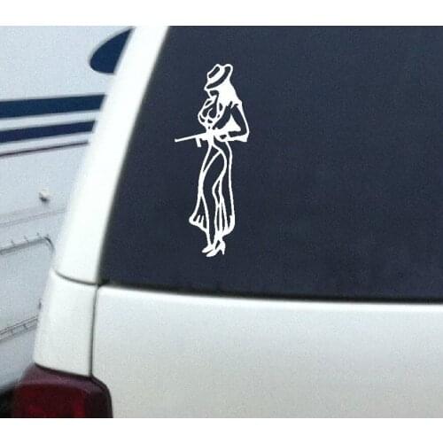 Bada Bing Mafia Girl window vinyl decal stickers 12.5cm