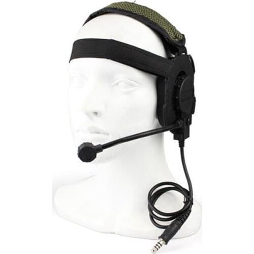 Military Shooting Headset Army Tactical Headsets Airsoft Paintball Wargame CS Communication Headpshone Use with PTT