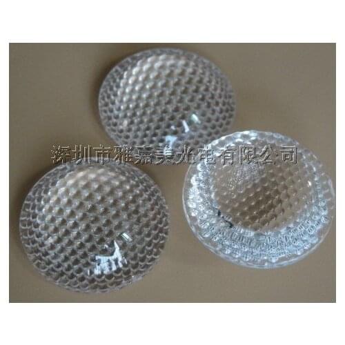 High power LED lens 23MM Particle surface ,Led optical lenses , convex lens