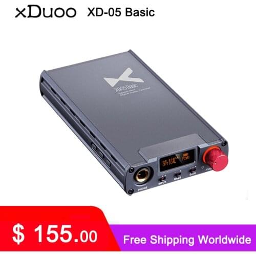 XDUOO XD-05 Basic Headphone Amplifier ESS9018K2M 384KHz DSD256 XU208 XD05 Basic HiFi Protable Headphone Amplifier XD05 Basic