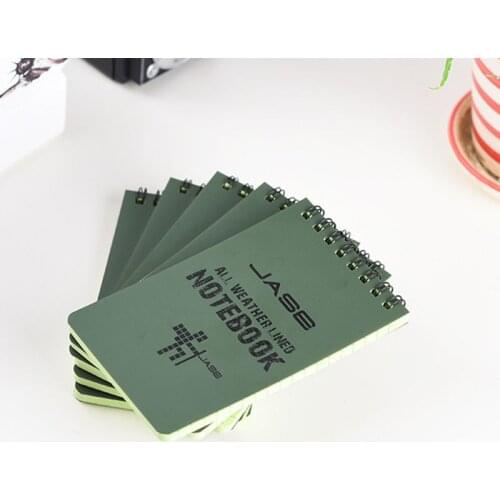 Notebook All Weather Waterproof Writing Paper Note Book Military Outdoors Camping P9YA
