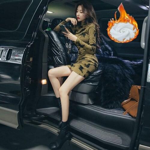 Dresses for Women Autumn Winter New Pleating Printed Fashion Dress Vestido De Mujer