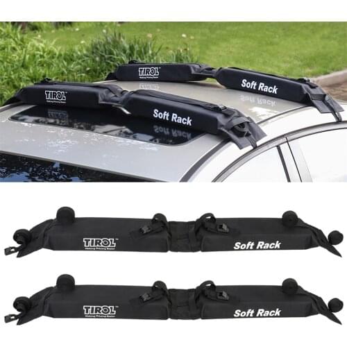2pcs Wide Bar Racks Car Roof Rack Pads for Surfboard Kayak Snowboard