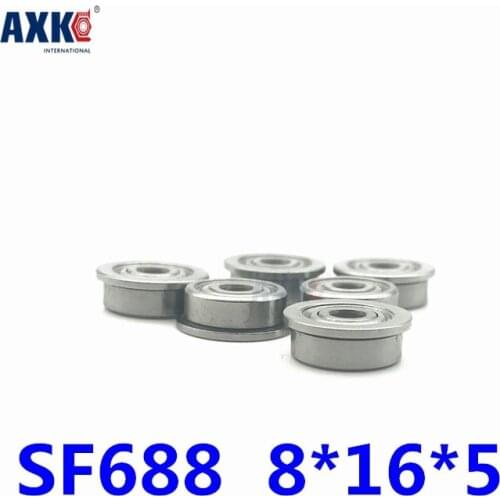 2021 New Limited Rodamientos Thrust Bearing Rolamentos Free Shipping 50 Pcs Sf688zz Flanged Bearings 8x16x5 Mm Ball Ddlf-1680zz