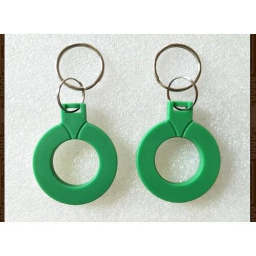 50PCS 13.56MHZ ISO/IEC14443-A CPU keychain Fudan FM1208-10 CPU elevator card CPU keyfob 7K CPU + 1K compatible M1 card cpu token