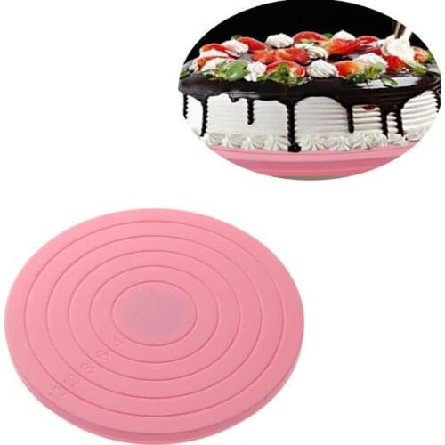 50pcs 5.5 Inch Rotating Cake Turntable Revolving Cake Decorating Stand Platform Cake Decorating Tool Cookie Decorating SN3282