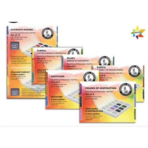 6/15 color USA original Daniel Smith Solid watercolor pigment artist artist painting water color cake professional drawing set