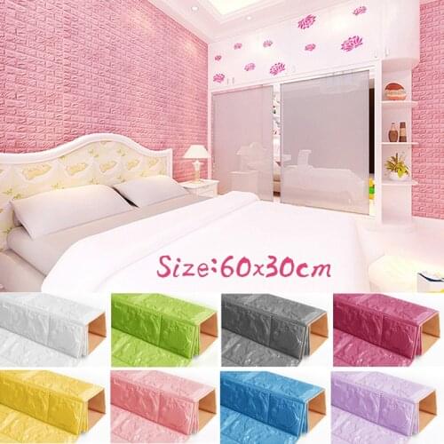 60*30cm Brick Pattern Wall Sticker Color Wall Sticker Home Furnishing 3D Anti-collision Wall Sticker