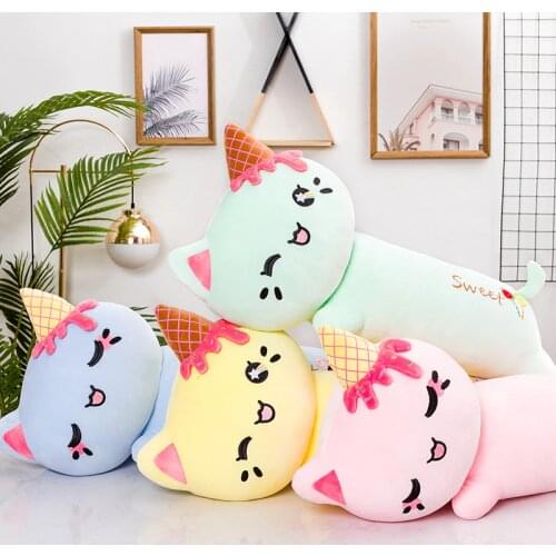 70cm 100cm Kawaii Cat Plush Toy Large Soft Hug Pillow Bed Sofa Body Cushion Cute Sweet Gift for Girl Girlfriend