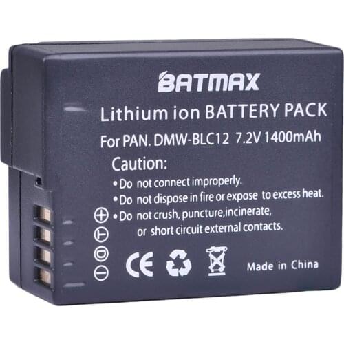 1pc 1400mAh DMW-BLC12 DMW BLC12 Battery for Panasonic BLC12 DMW-BLC12E DMW-BLC12PP FZ200 FZ1000 DMC-G5 DMC-G6 GH2 V-LUX4 G5 G6
