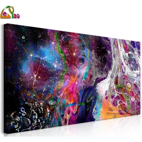 5d Diamond Painting Colourful Abstract Galaxy Cross Stitch Diamond Mosaic Diamond Embroidery Full Set Home Decor Handmade Gift
