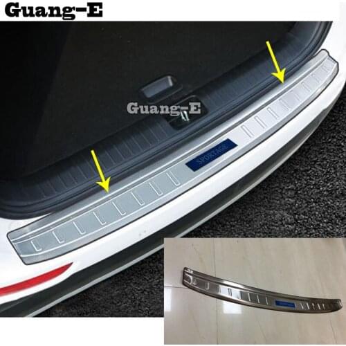 For Kia Sportage KX5 2016 2017 2018 Car body Styling External Rear Bumper Protect Trunk Trim Cover Stainless Steel Plate Pedal