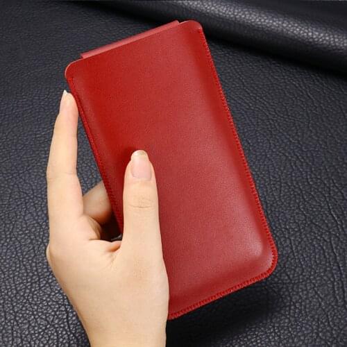 For Samsung S20 FE S21 Note20 Ultra S9 S10 Plus Note10 + Z Fold2 Leather case storage bag liner bag mobile phone bag Sleeves