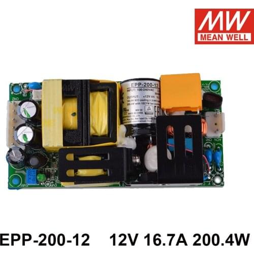 MEAN WELL EPP-200-12 12V 16.7A 200.4W High Efficiency Industrial Open Frame Switching Power Supply PCB Bare board Power Unit