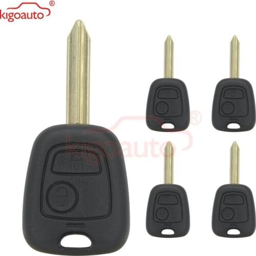 Kigoauto 5pcs Remote Key Shell for Citroen Peugeot 2 Button SX9