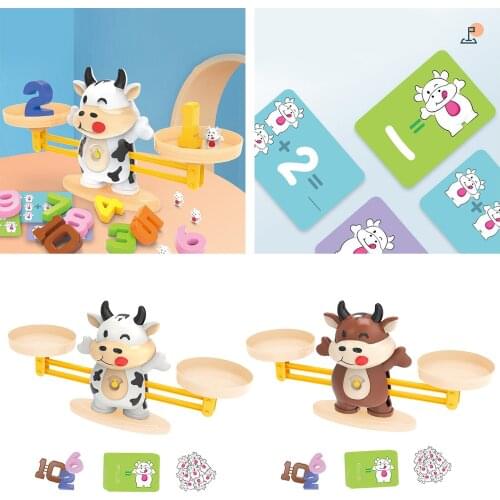 Cattle Weighing Scale Math Addition Match Toys Count Toys Learning Aid